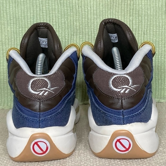 Reebok Mens Allen Iverson Question Mid Dress Code Athletic Sneaker Shoes SZ US 7 - Picture 4 of 11